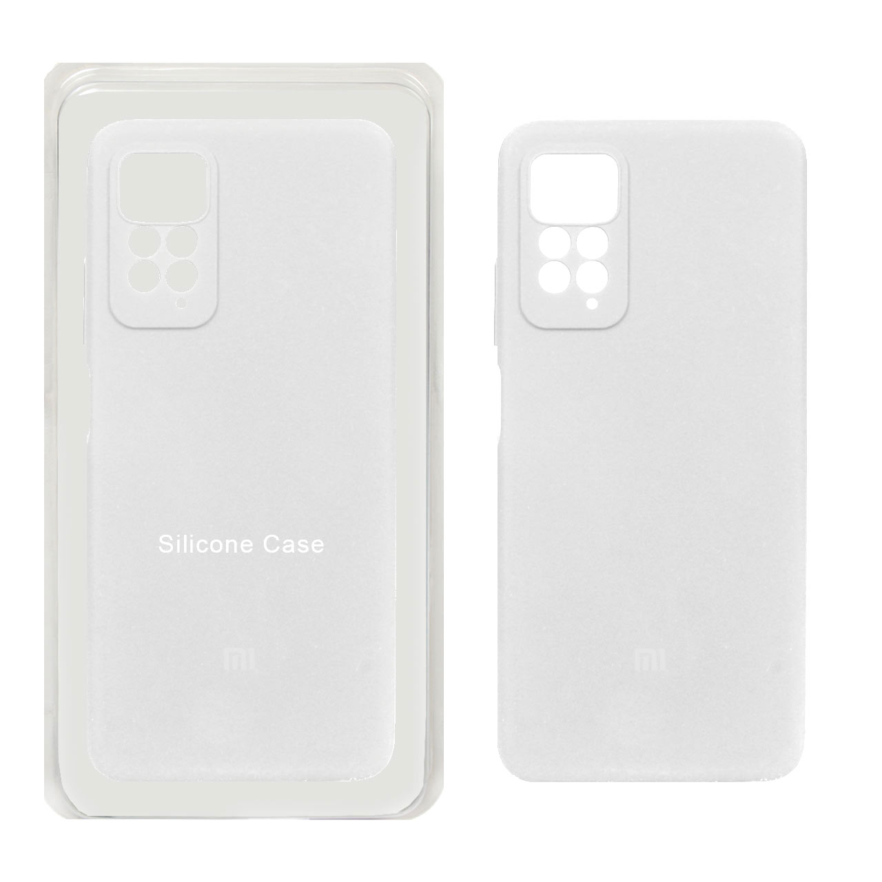 قاب سیلیکونی پاک کنی محافظ لنزدار اورجینال Xiaomi Redmi Note 12 Pro 4G / Redmi Note 11 Pro - سفید (پک اصلی)