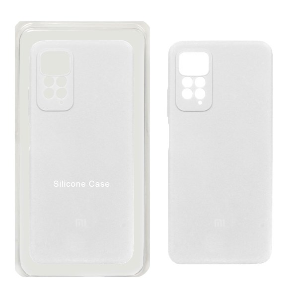 قاب سیلیکونی پاک کنی محافظ لنزدار اورجینال Xiaomi Redmi Note 12 Pro 4G / Redmi Note 11 Pro - سفید (پک اصلی)