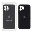 قاب سیلیکونی پاک کنی محافظ لنزدار اورجینال Apple iPhone 12 Pro Max - مشکی (پک اصلی)