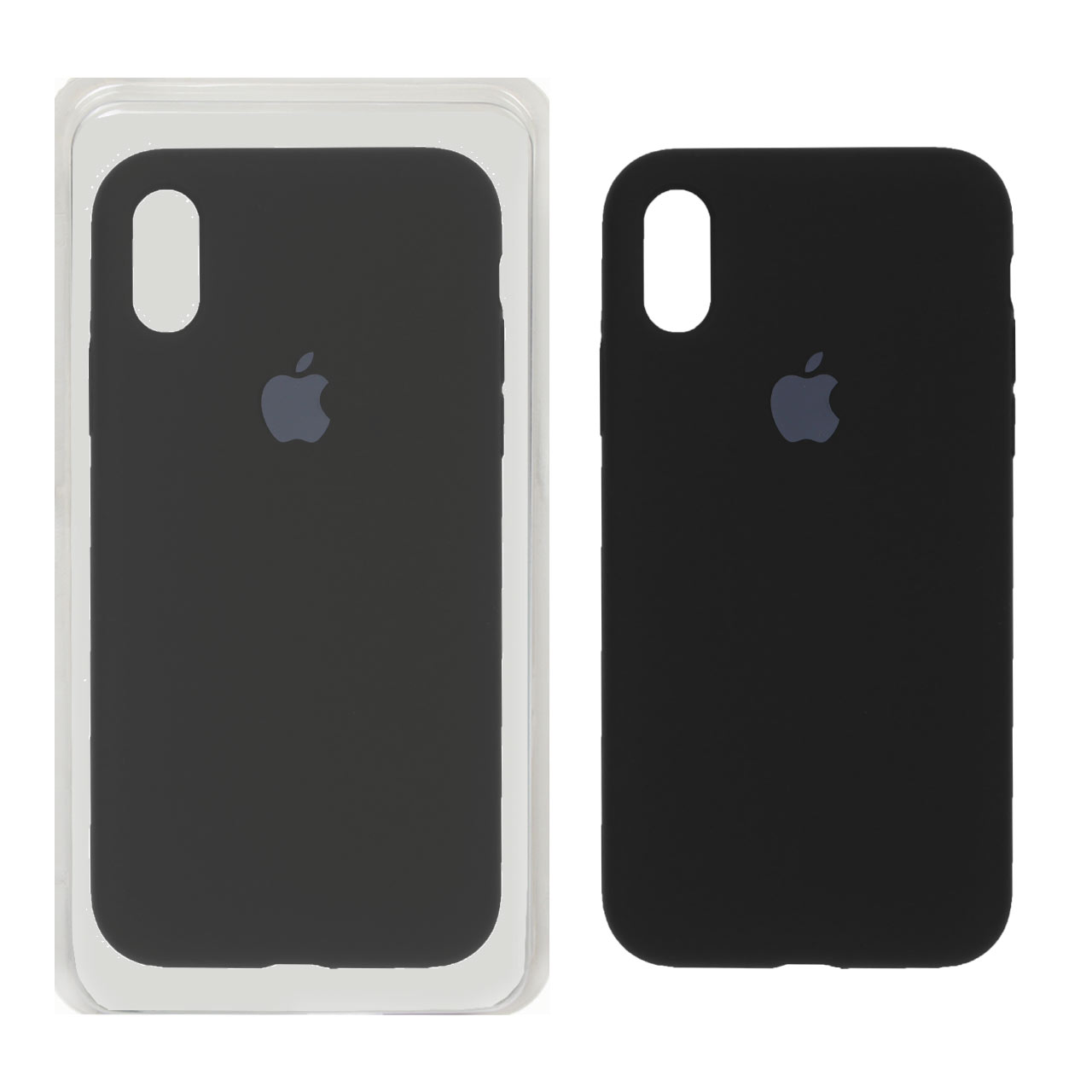 قاب سیلیکونی پاک کنی اورجینال Apple iPhone X / iPhone XS - مشکی (پک اصلی)