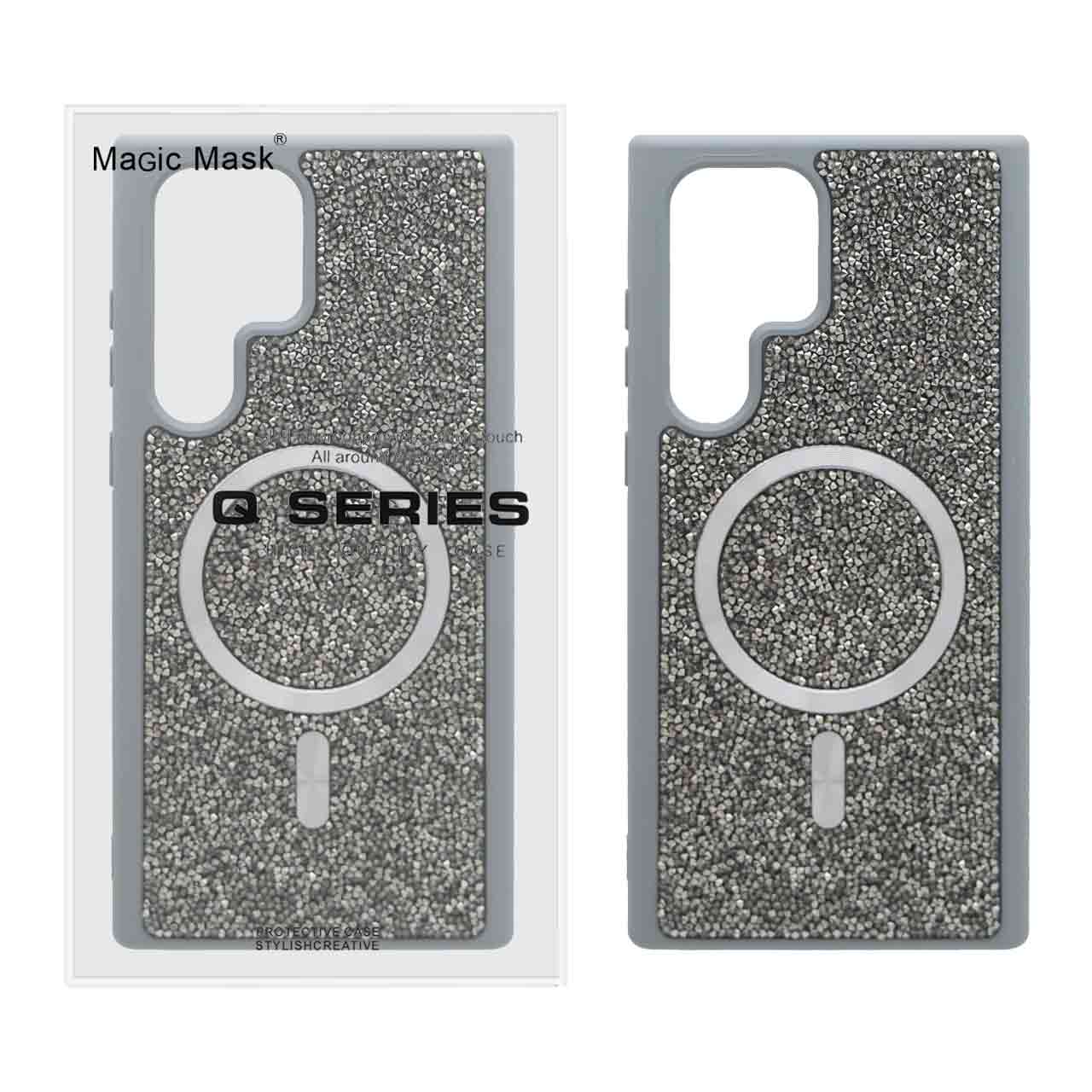 قاب اورجینال دیاموند Magsafe مدل Samsung Galaxy S23 Ultra - نقره ای (پک دار)