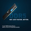 رم کامپیوتر کروشیال CT16G48C40U5 DDR5 16GB Single 4800MHz CL40