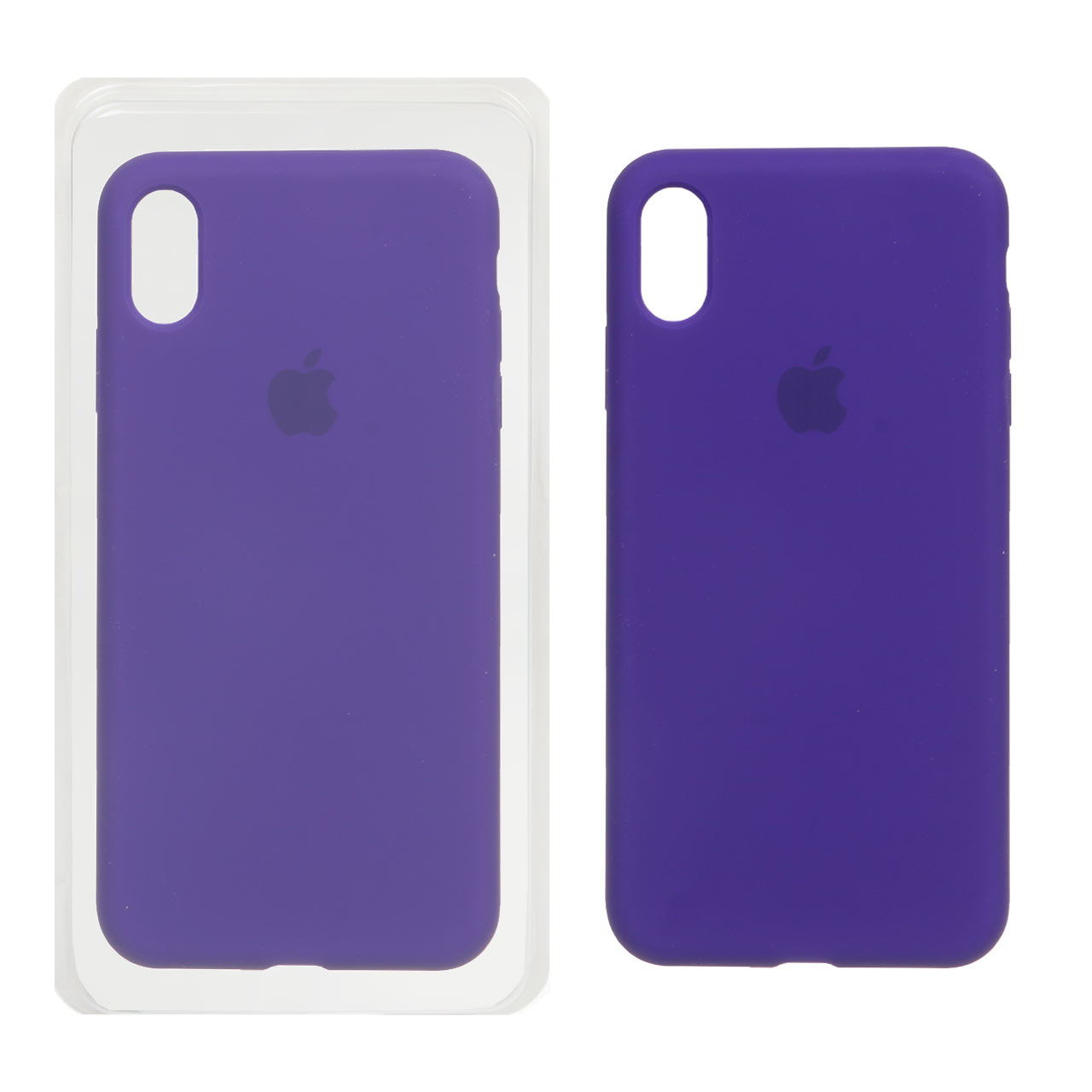 قاب سیلیکونی پاک کنی اورجینال Apple iPhone X Max / iPhone XS Max - بنفش تیره (پک اصلی)