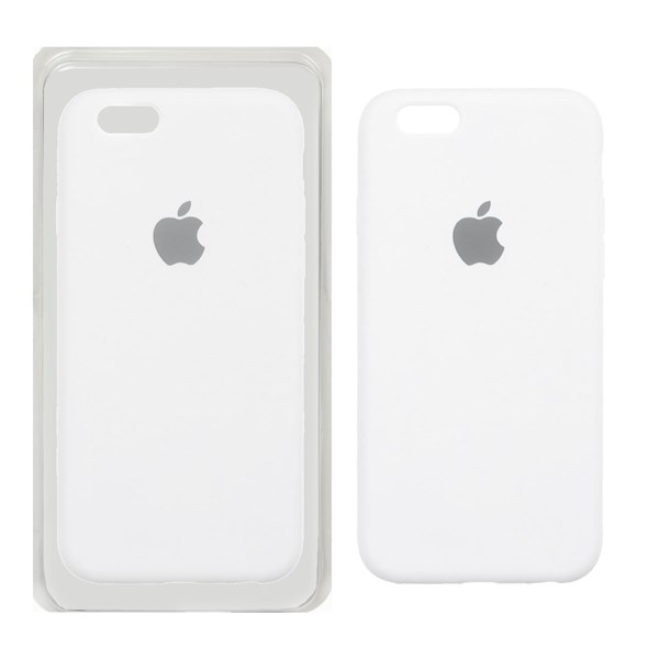 قاب سیلیکونی پاک کنی اورجینال Apple iPhone 6 / iPhone 6s - سفید (پک اصلی)