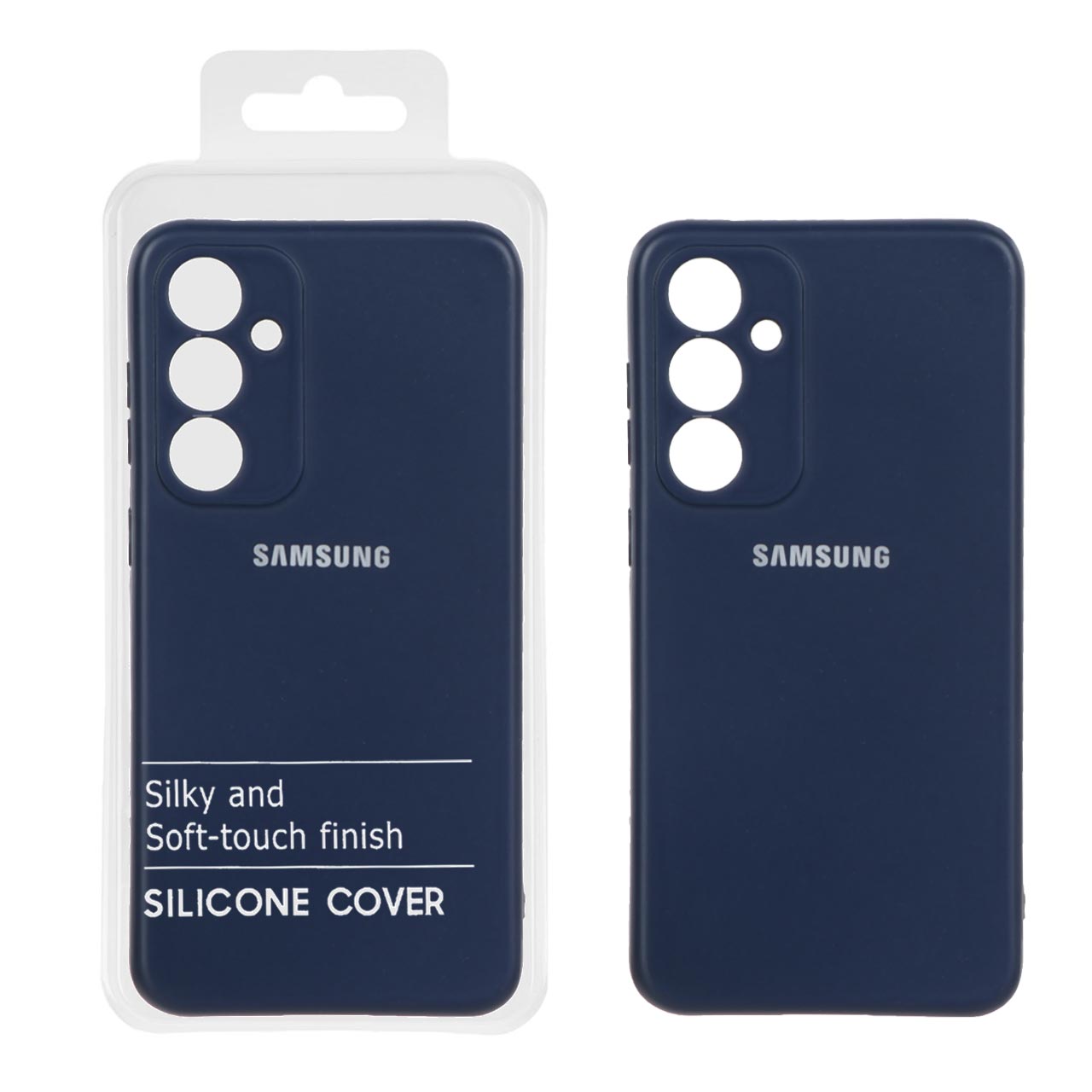 قاب نیو سیلیکون محافظ لنزدار RFF مدل Samsung Galaxy S23 FE - سرمه ای (پک دار)