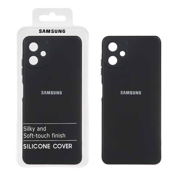 قاب نیو سیلیکون محافظ لنزدار RFF مدل Samsung Galaxy A06 - مشکی (پک دار)