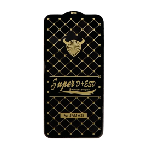 محافظ صفحه نمایش شیشه ای Full Cover Super D Plus Biva مدل Samsung Galaxy A27 / A35 / A55 - مشکی (بدون پک)