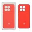 قاب سیلیکونی پاک کنی محافظ لنزدار اورجینال Xiaomi Poco X6 Pro 5G / Redmi K70E - قرمز (پک اصلی)