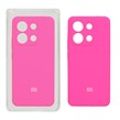 قاب سیلیکونی پاک کنی محافظ لنزدار اورجینال Xiaomi Redmi Note 13 4G - صورتی فانتزی (پک اصلی)
