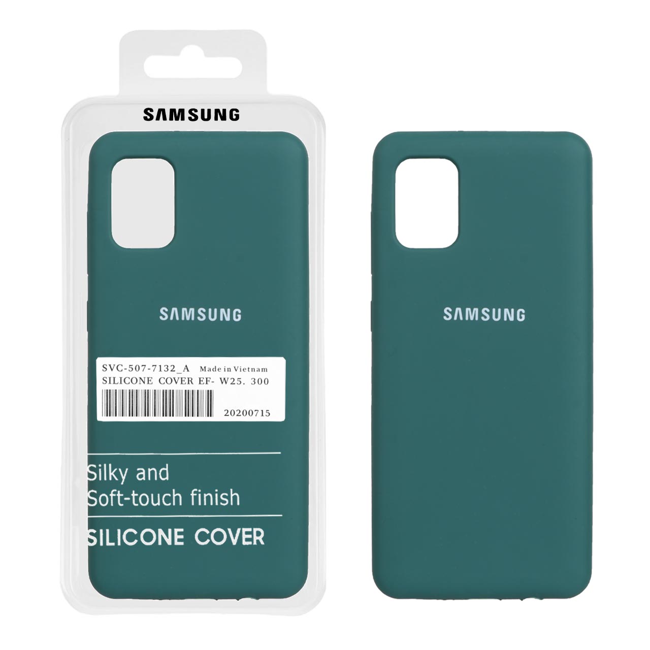 قاب سیلیکونی پاک کنی اورجینال درجه یک Samsung Galaxy A31 - سبز (پک دار)