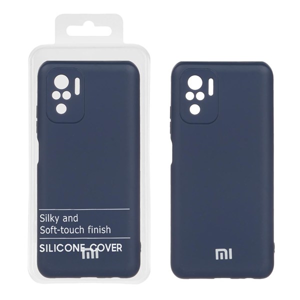 قاب نیو سیلیکون محافظ لنزدار RFF مدل Xiaomi Redmi Note 10 4G / Redmi Note 10S / Poco M5S - سرمه ای (پک دار)