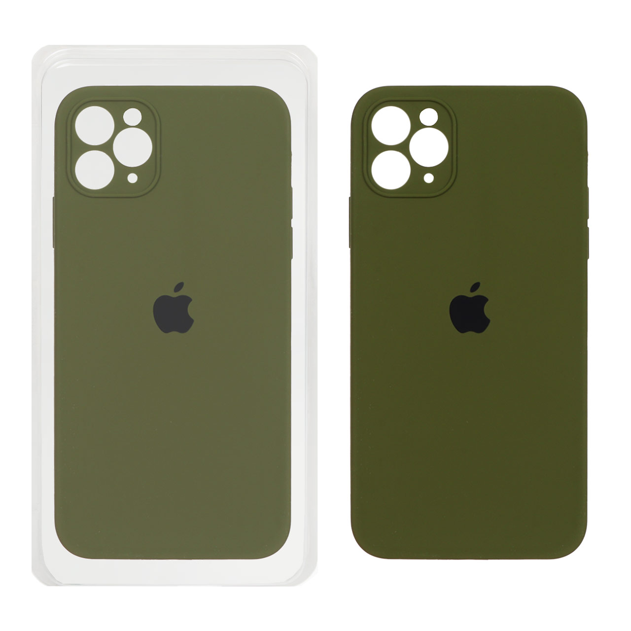 قاب سیلیکونی پاک کنی محافظ لنزدار اورجینال Apple iPhone 11 Pro Max - سبز (پک اصلی)