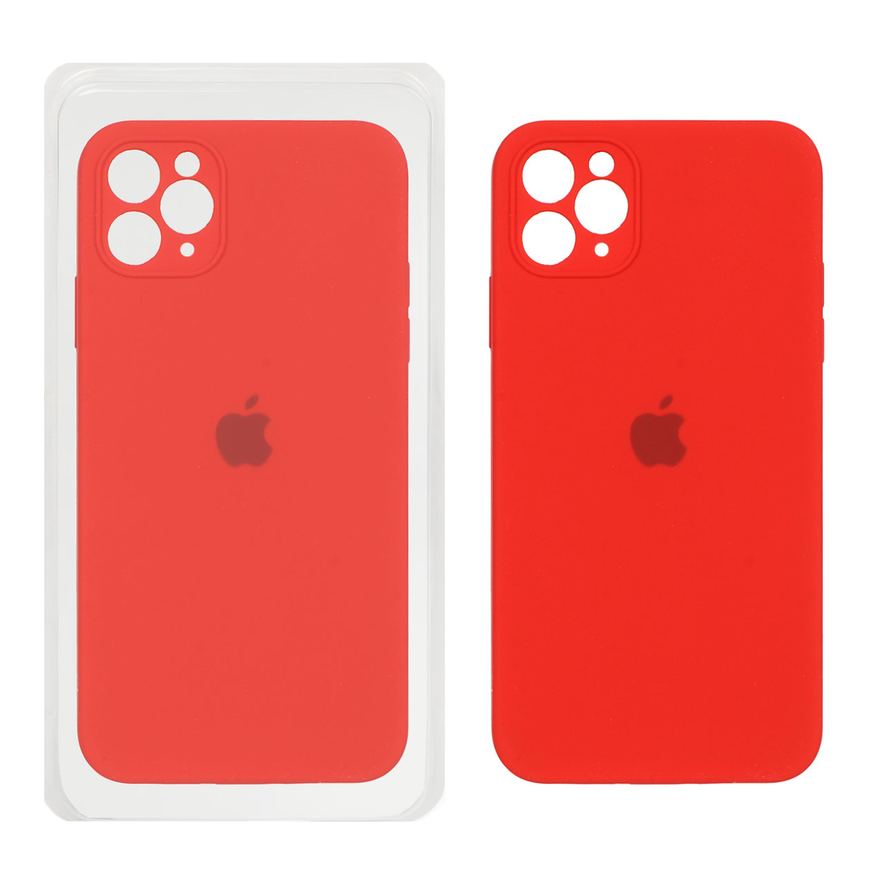 قاب سیلیکونی پاک کنی محافظ لنزدار اورجینال Apple iPhone 11 Pro Max - قرمز (پک اصلی)