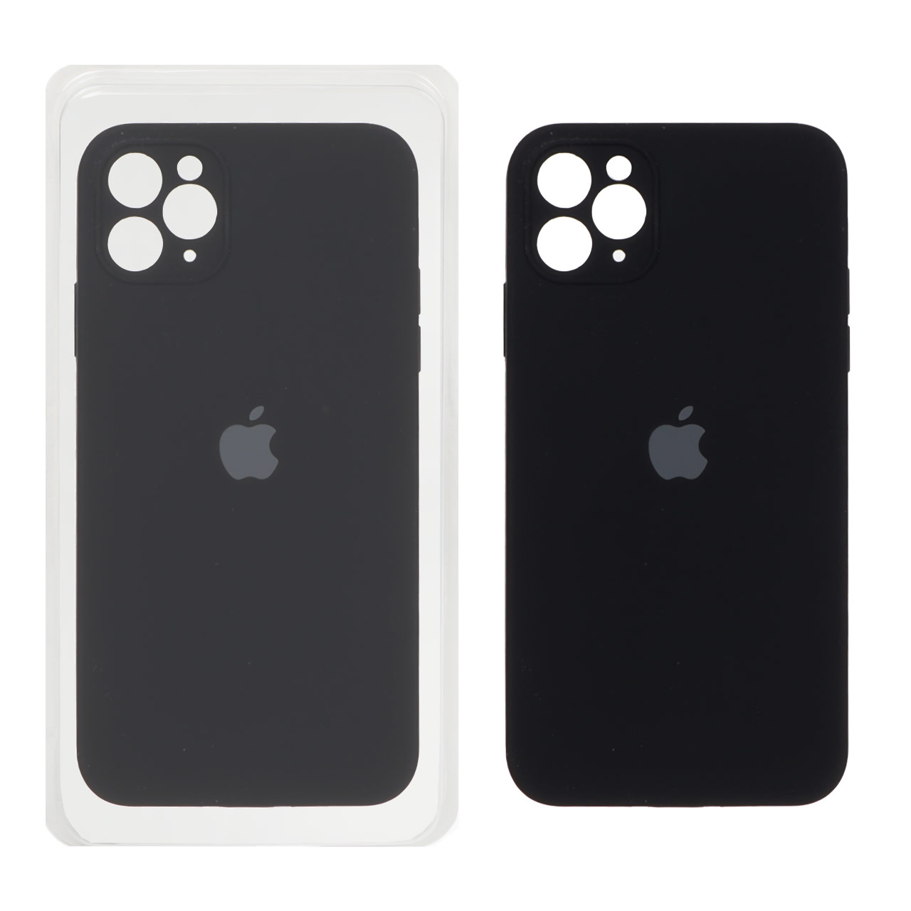 قاب سیلیکونی پاک کنی محافظ لنزدار اورجینال Apple iPhone 11 Pro Max - مشکی (پک اصلی)