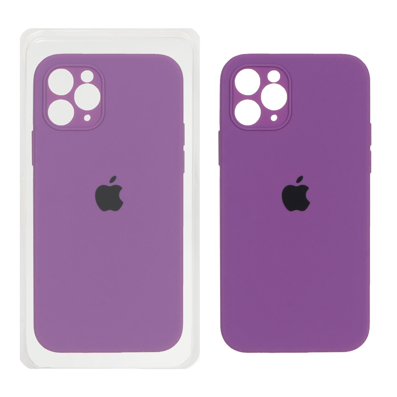 قاب سیلیکونی پاک کنی محافظ لنزدار اورجینال Apple iPhone 11 Pro - ارغوانی (پک اصلی)