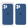 قاب سیلیکونی پاک کنی محافظ لنزدار اورجینال Apple iPhone 11 Pro - آبی اقیانوسی (پک اصلی)