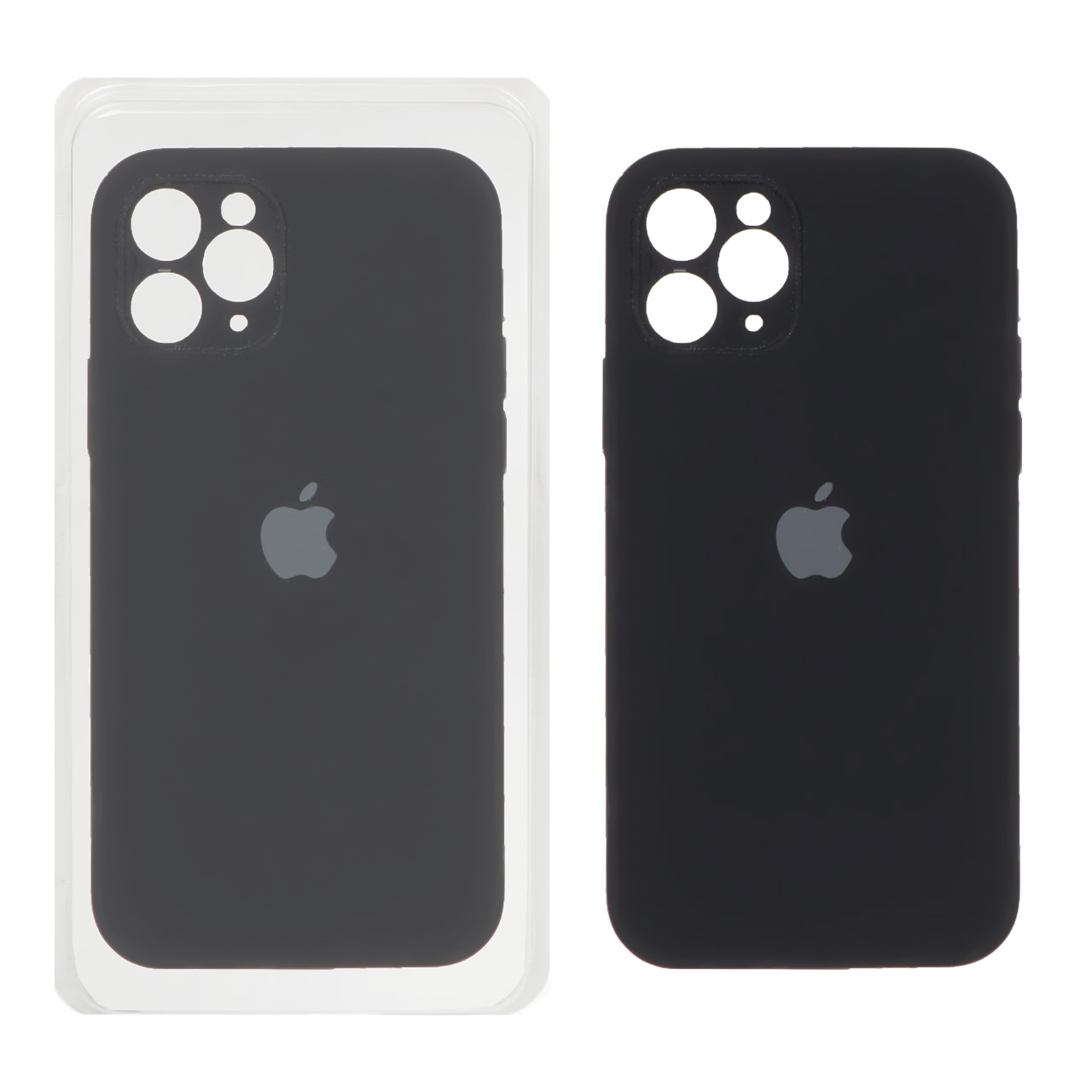 قاب سیلیکونی پاک کنی محافظ لنزدار اورجینال Apple iPhone 11 Pro - مشکی (پک اصلی)