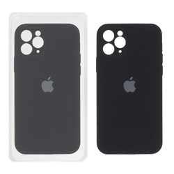 قاب سیلیکونی پاک کنی محافظ لنزدار اورجینال Apple iPhone 11 Pro - مشکی (پک اصلی)
