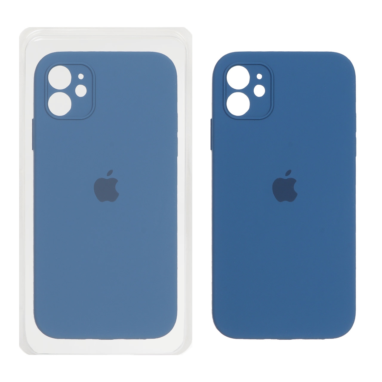 قاب سیلیکونی پاک کنی محافظ لنزدار اورجینال Apple iPhone 11 - آبی اقیانوسی (پک اصلی)