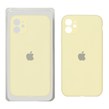 قاب سیلیکونی پاک کنی محافظ لنزدار اورجینال Apple iPhone 11 - لیمویی (پک اصلی)