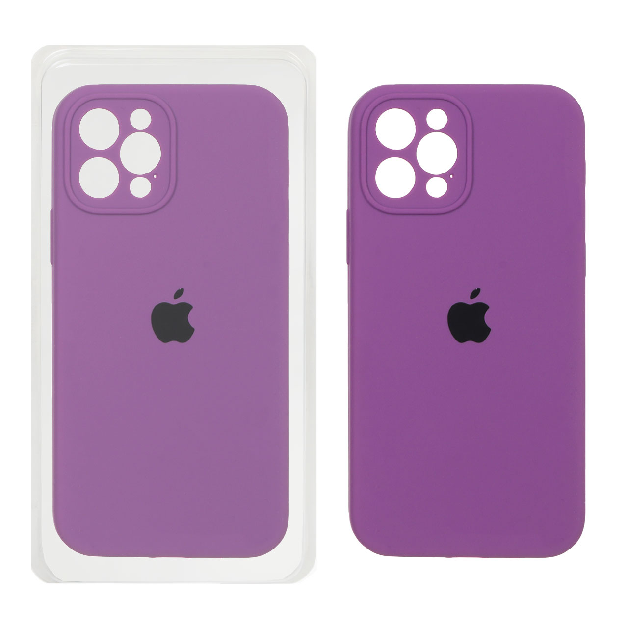 قاب سیلیکونی پاک کنی محافظ لنزدار اورجینال Apple iPhone 12 Pro - ارغوانی (پک اصلی)