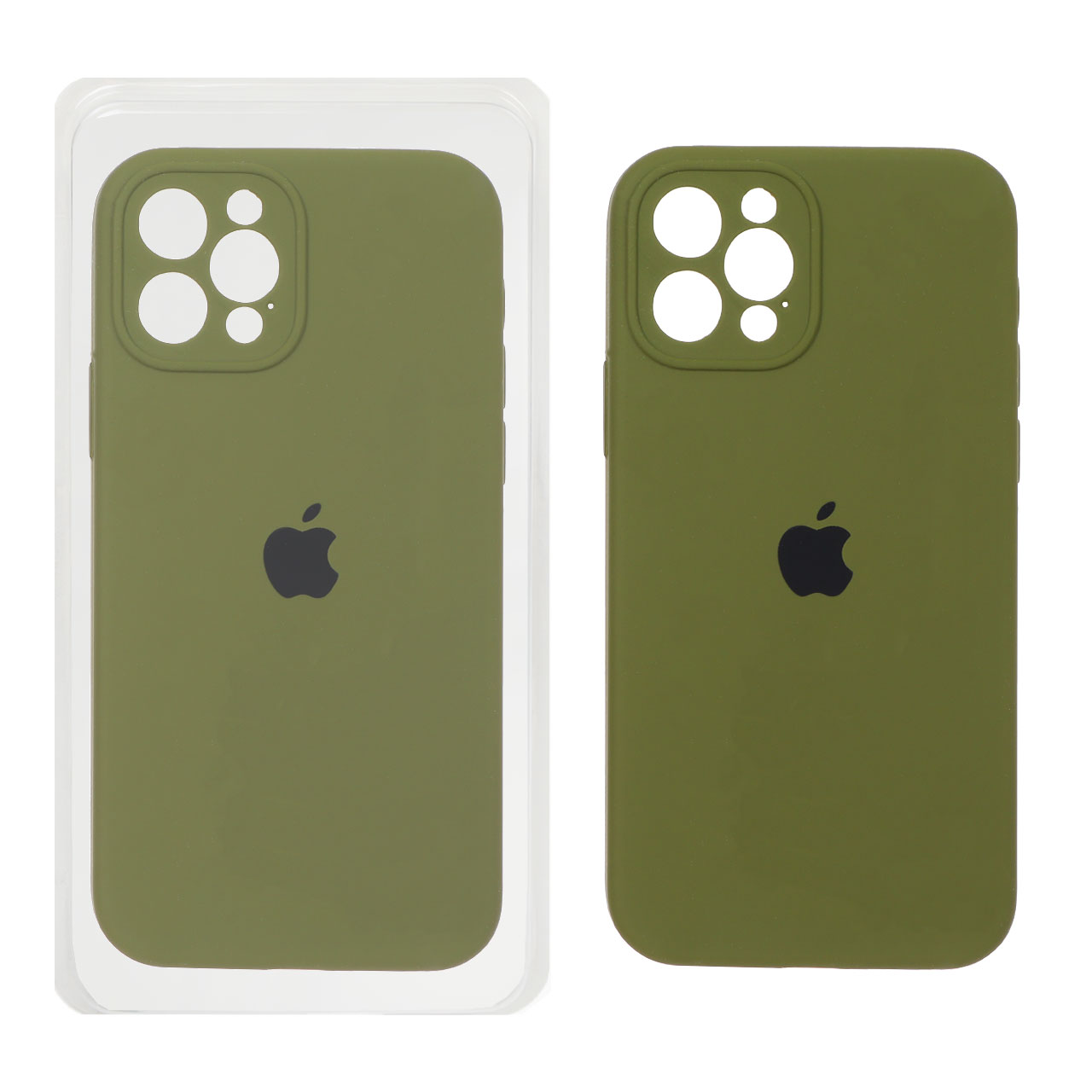 قاب سیلیکونی پاک کنی محافظ لنزدار اورجینال Apple iPhone 12 Pro - سبز (پک اصلی)