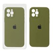 قاب سیلیکونی پاک کنی محافظ لنزدار اورجینال Apple iPhone 12 Pro - سبز (پک اصلی)