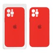 قاب سیلیکونی پاک کنی محافظ لنزدار اورجینال Apple iPhone 12 Pro - قرمز (پک اصلی)