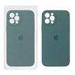 قاب سیلیکونی پاک کنی محافظ لنزدار اورجینال Apple iPhone 12 Pro - سبز دریایی (پک اصلی)