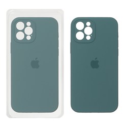 قاب سیلیکونی پاک کنی محافظ لنزدار اورجینال Apple iPhone 12 Pro - سبز دریایی (پک اصلی)