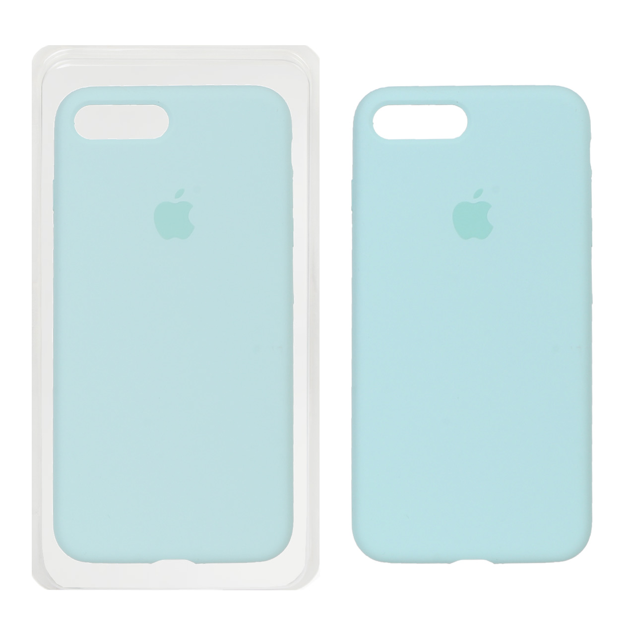 قاب سیلیکونی پاک کنی اورجینال Apple iPhone 7 Plus / iPhone 8 Plus - سبز آبی (پک اصلی)