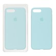 قاب سیلیکونی پاک کنی اورجینال Apple iPhone 7 Plus / iPhone 8 Plus - سبز آبی (پک اصلی)