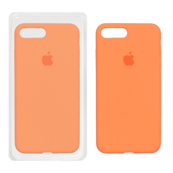 قاب سیلیکونی پاک کنی اورجینال Apple iPhone 7 Plus / iPhone 8 Plus - نارنجی (پک اصلی)