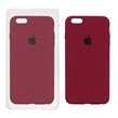 قاب سیلیکونی پاک کنی اورجینال Apple iPhone 6 Plus / iPhone 6s Plus - زرشکی (پک اصلی)