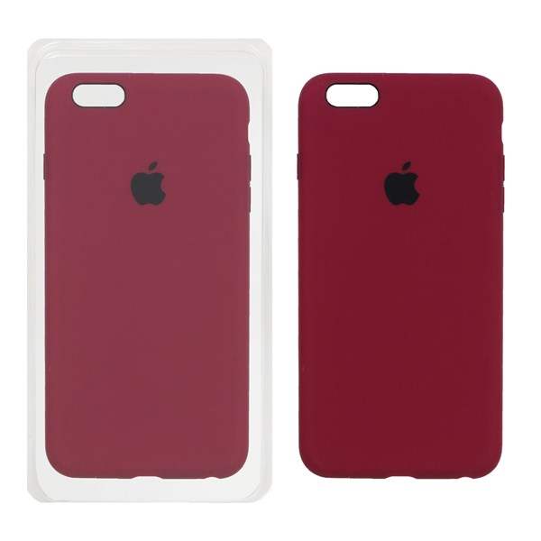 قاب سیلیکونی پاک کنی اورجینال Apple iPhone 6 Plus / iPhone 6s Plus - زرشکی (پک اصلی)