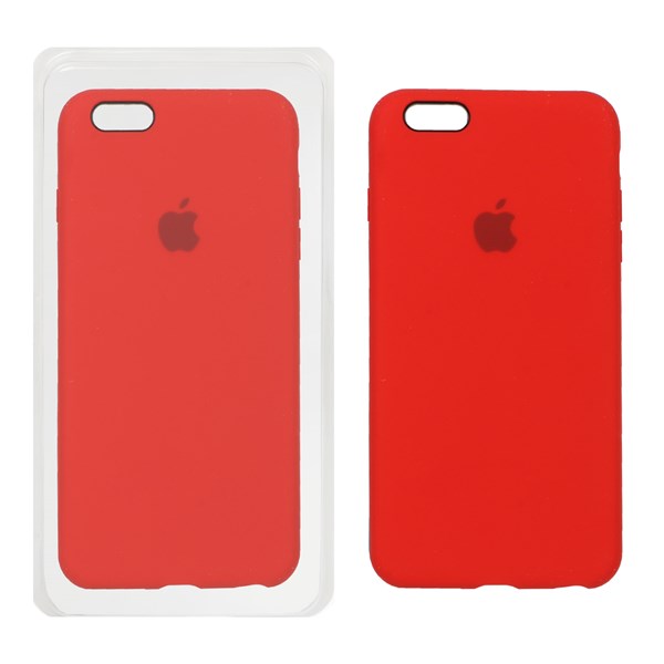 قاب سیلیکونی پاک کنی اورجینال Apple iPhone 6 Plus / iPhone 6s Plus - قرمز (پک اصلی)