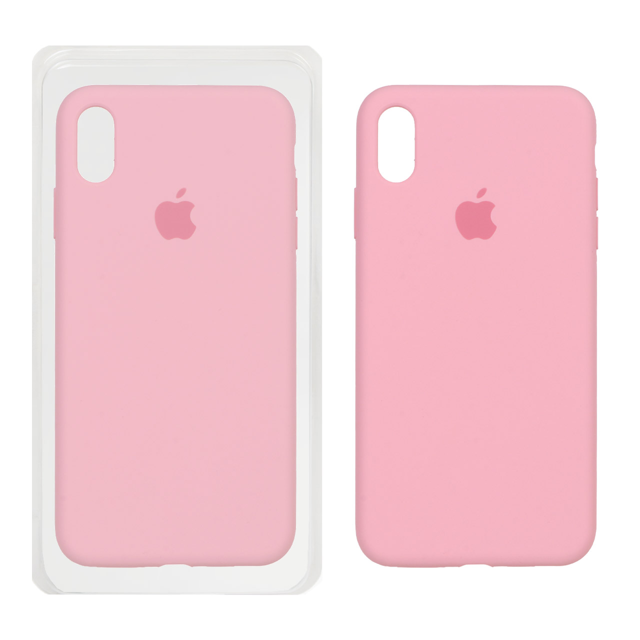 قاب سیلیکونی پاک کنی اورجینال Apple iPhone X Max / iPhone XS Max - صورتی کد 1 (پک اصلی)