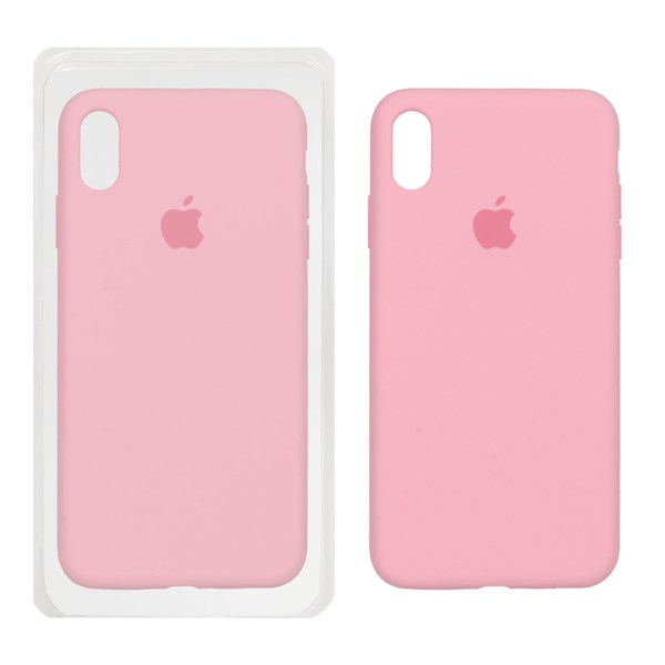 قاب سیلیکونی پاک کنی اورجینال Apple iPhone X Max / iPhone XS Max - صورتی کد 1 (پک اصلی)
