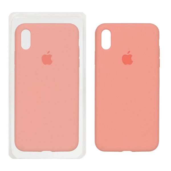 قاب سیلیکونی پاک کنی اورجینال Apple iPhone X Max / iPhone XS Max - صورتی کد 3 (پک اصلی)