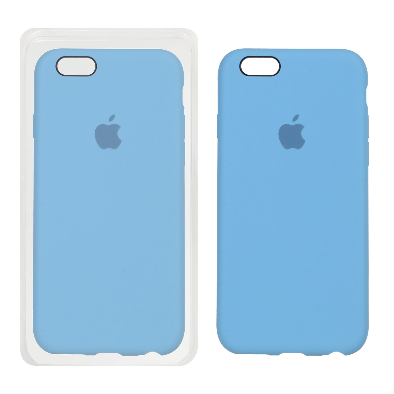 قاب سیلیکونی پاک کنی اورجینال Apple iPhone 6 / iPhone 6s - آبی آسمانی (پک اصلی)