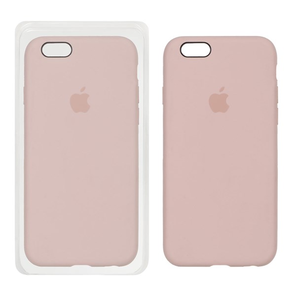 قاب سیلیکونی پاک کنی اورجینال Apple iPhone 6 / iPhone 6s - صورتی چرک (پک اصلی)