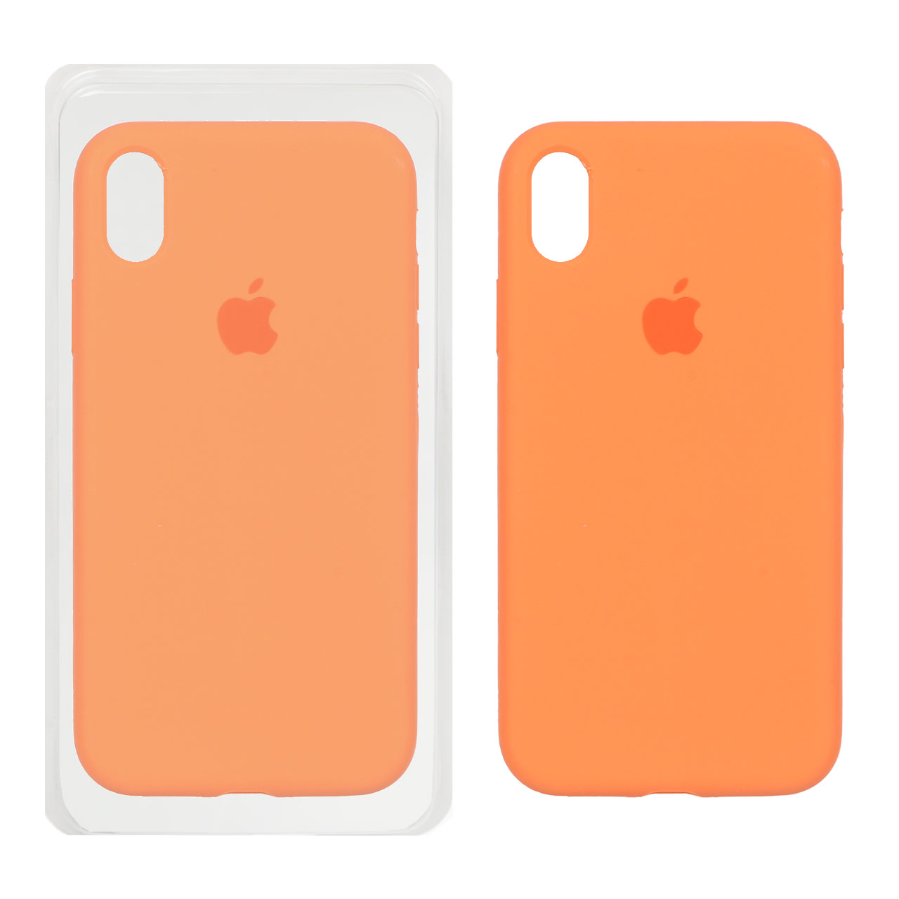 قاب سیلیکونی پاک کنی اورجینال Apple iPhone XR - نارنجی (پک اصلی)