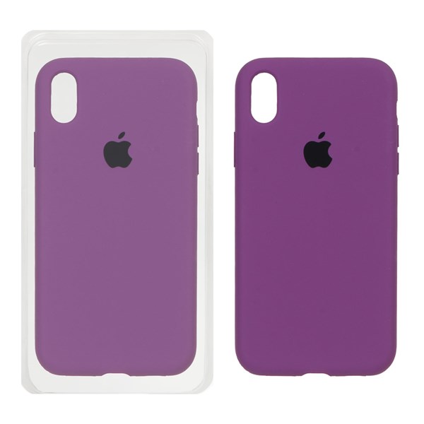 قاب سیلیکونی پاک کنی اورجینال Apple iPhone XR - ارغوانی (پک اصلی)