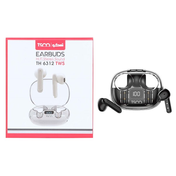 ایرفون بی سیم Tsco با قابلیت ENC مدل TH 6312 TWS - مشکی