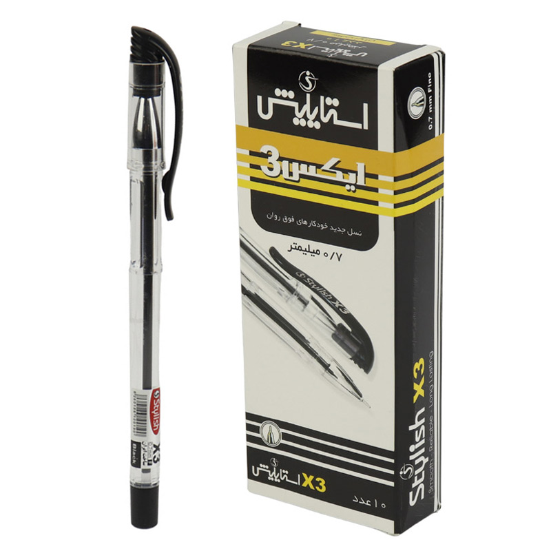 خودکار استایلیش 0.7 میلی متر X3 بسته 10 عددی