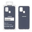 قاب سیلیکونی پاک کنی اورجینال درجه یک Samsung Galaxy A21s - سرمه ای (پک دار)