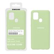 قاب سیلیکونی پاک کنی اورجینال درجه یک Samsung Galaxy A21s - سبز مغز پسته ای (پک دار)