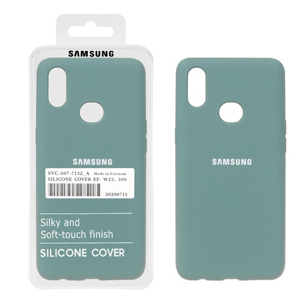 قاب سیلیکونی پاک کنی اورجینال درجه یک Samsung Galaxy A10s - سبز (پک دار)