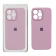 قاب سیلیکونی پاک کنی محافظ لنزدار اورجینال Apple iPhone 15 Pro Max - بنفش کدر (پک اصلی)