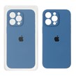 قاب سیلیکونی پاک کنی محافظ لنزدار اورجینال Apple iPhone 15 Pro Max - آبی تیره (پک اصلی)
